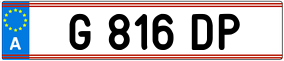Trailer License Plate